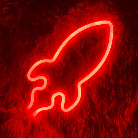 RED ROCKET Acrylic Neon LED Light