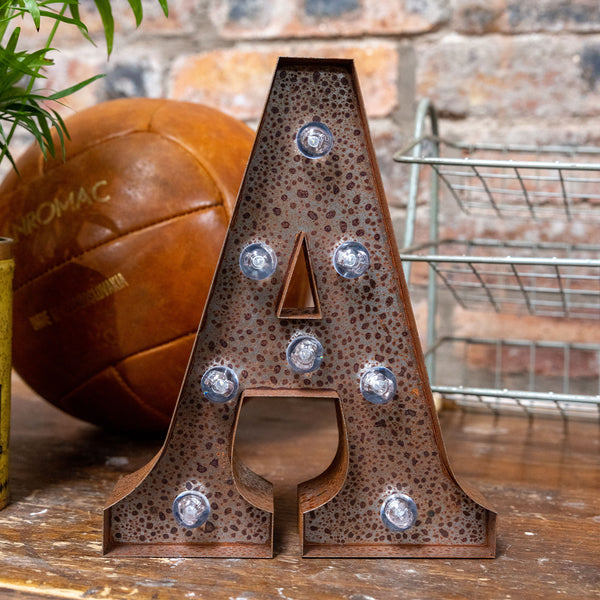Rusty LED Letter Lights