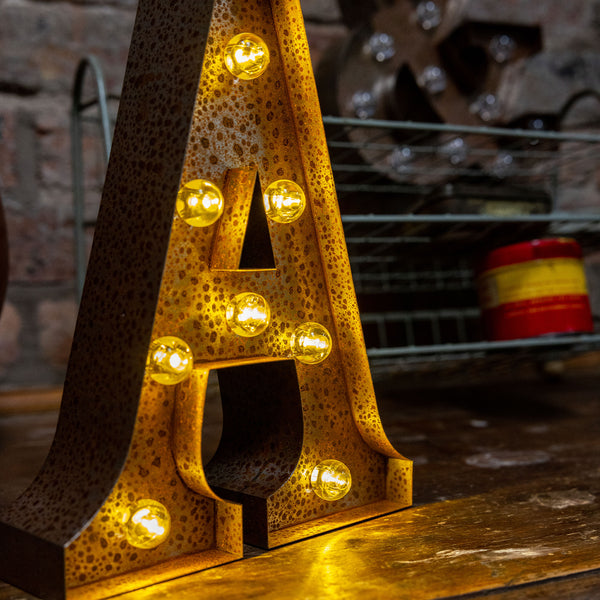 Rusty LED Letter Lights