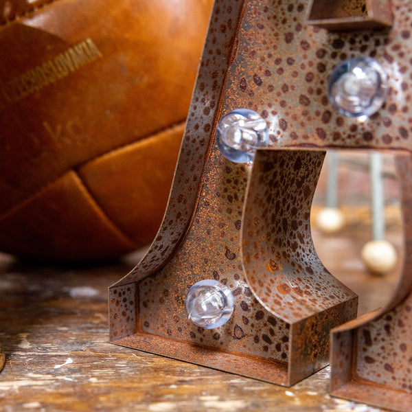 Rusty LED Letter Lights