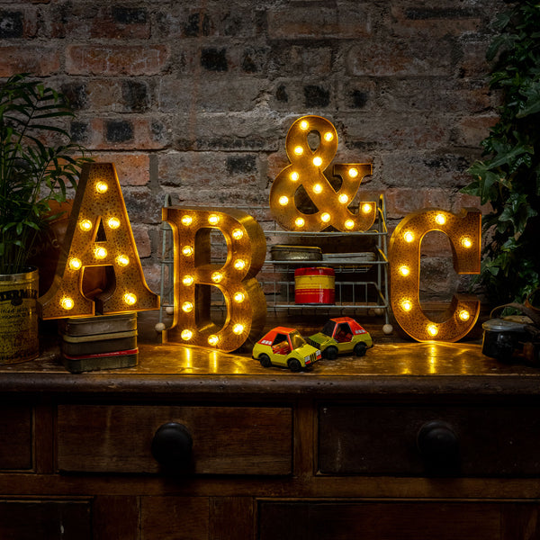 Rusty LED Letter Lights