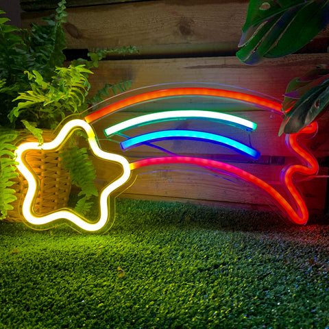 SHOOTING STAR Acrylic Neon LED Light