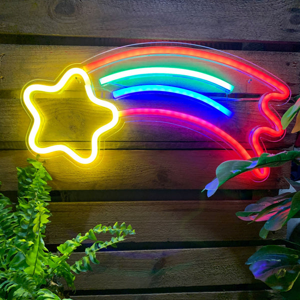 SHOOTING STAR Acrylic Neon LED Light