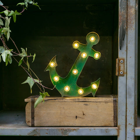 GREEN RUSTY ANCHOR LED Light (Small)