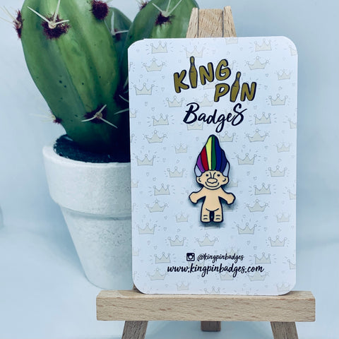 TROLL DOLL Enamel Pin Badge