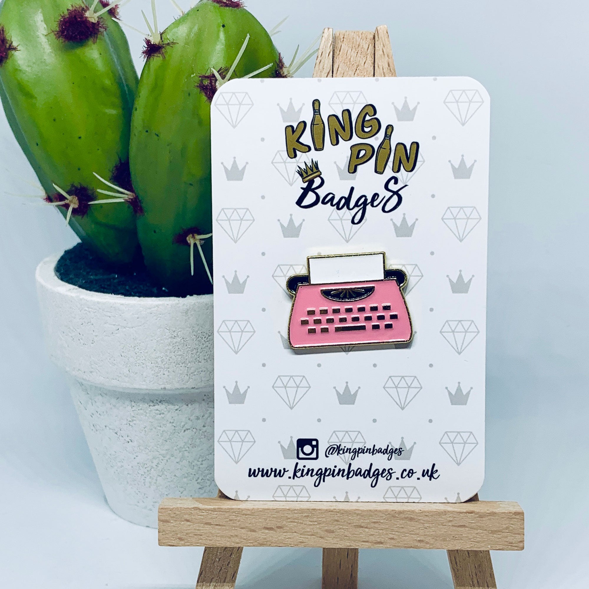 TYPEWRITER Enamel Badge