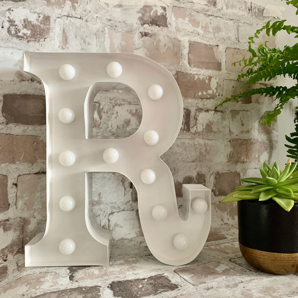 Metal R LED Letter Light