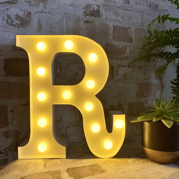 Metal R LED Letter Light