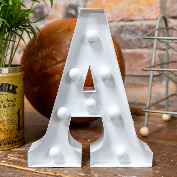 White LED Letter Lights