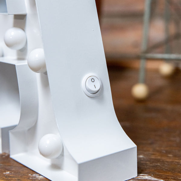White LED Letter Lights