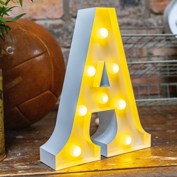 White LED Letter Lights