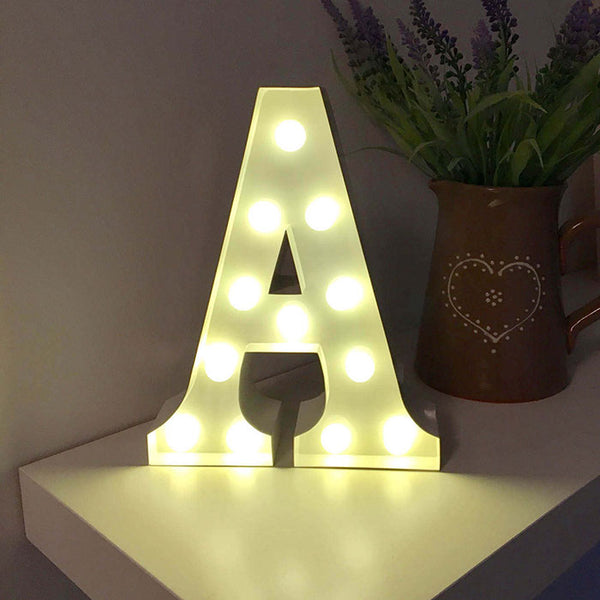 Metal A LED Letter Light