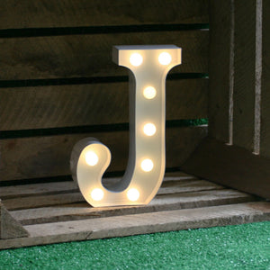 Metal J LED Letter Light