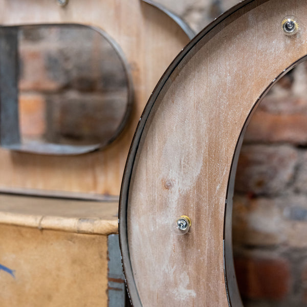 BAR - Set of 4 XL Rustic LED Letter Lights