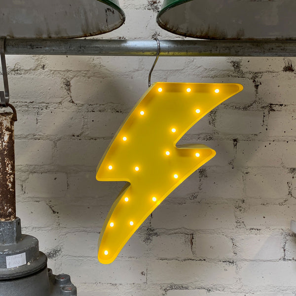 YELLOW LIGHTNING BOLT LED Light
