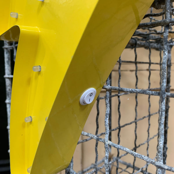 YELLOW LIGHTNING BOLT LED Light