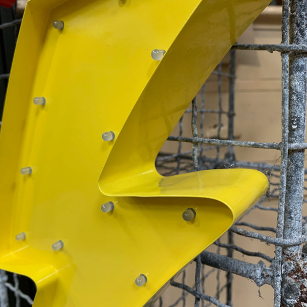 YELLOW LIGHTNING BOLT LED Light