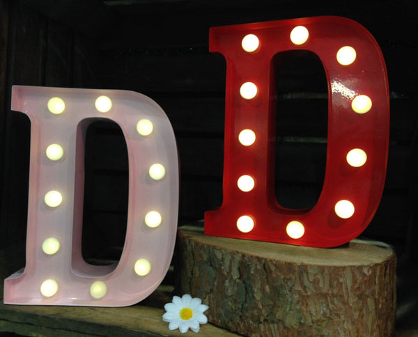 Metal D LED Letter Light