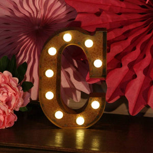 Metal C LED Letter Light