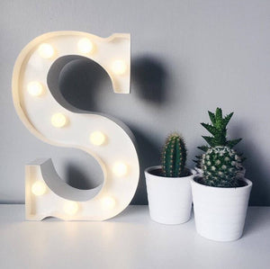 Metal S LED Letter Light