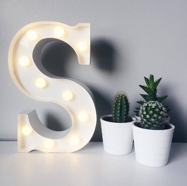 Metal S LED Letter Light