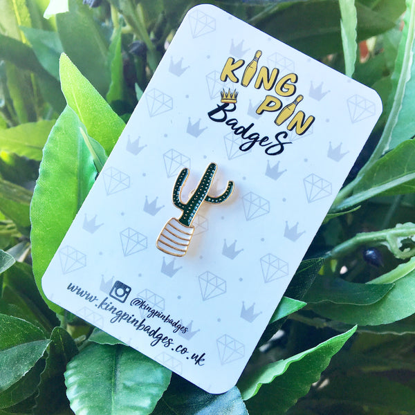 SKINNY CACTUS Enamel Pin Badge