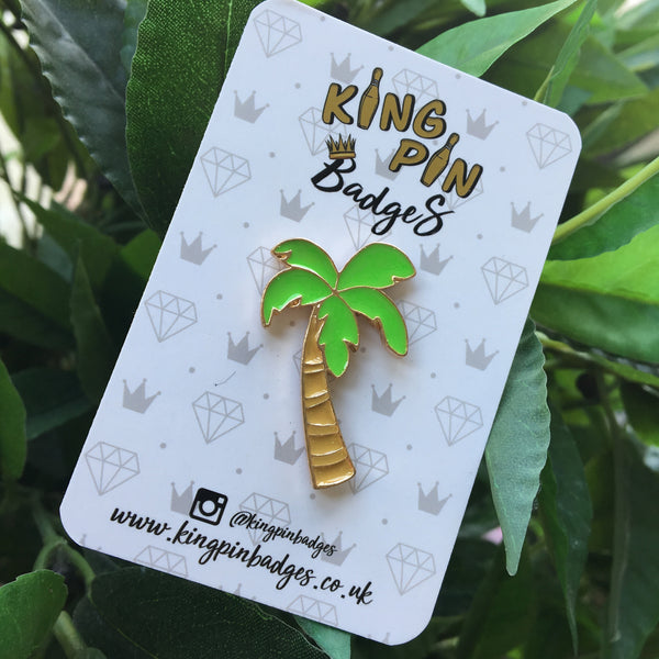 CHUNKY PALM TREE Enamel Pin Badge