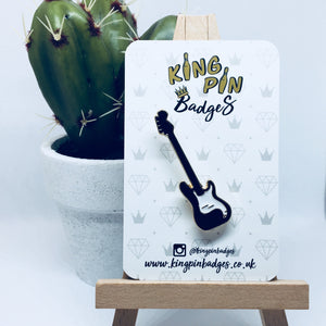 FENDER BASS GUITAR Enamel Pin Badge