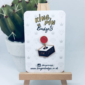GAME OVER Enamel Pin Badge