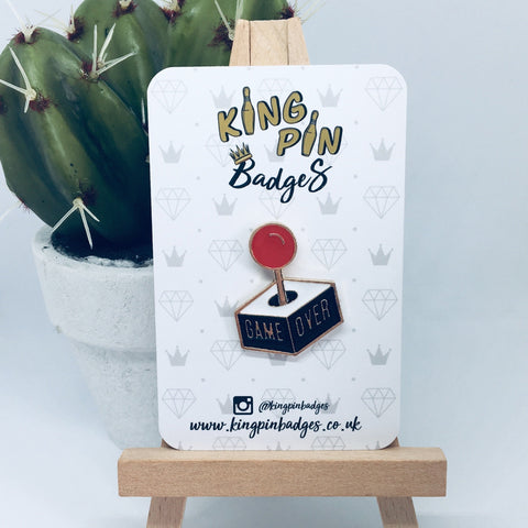 GAME OVER Enamel Pin Badge