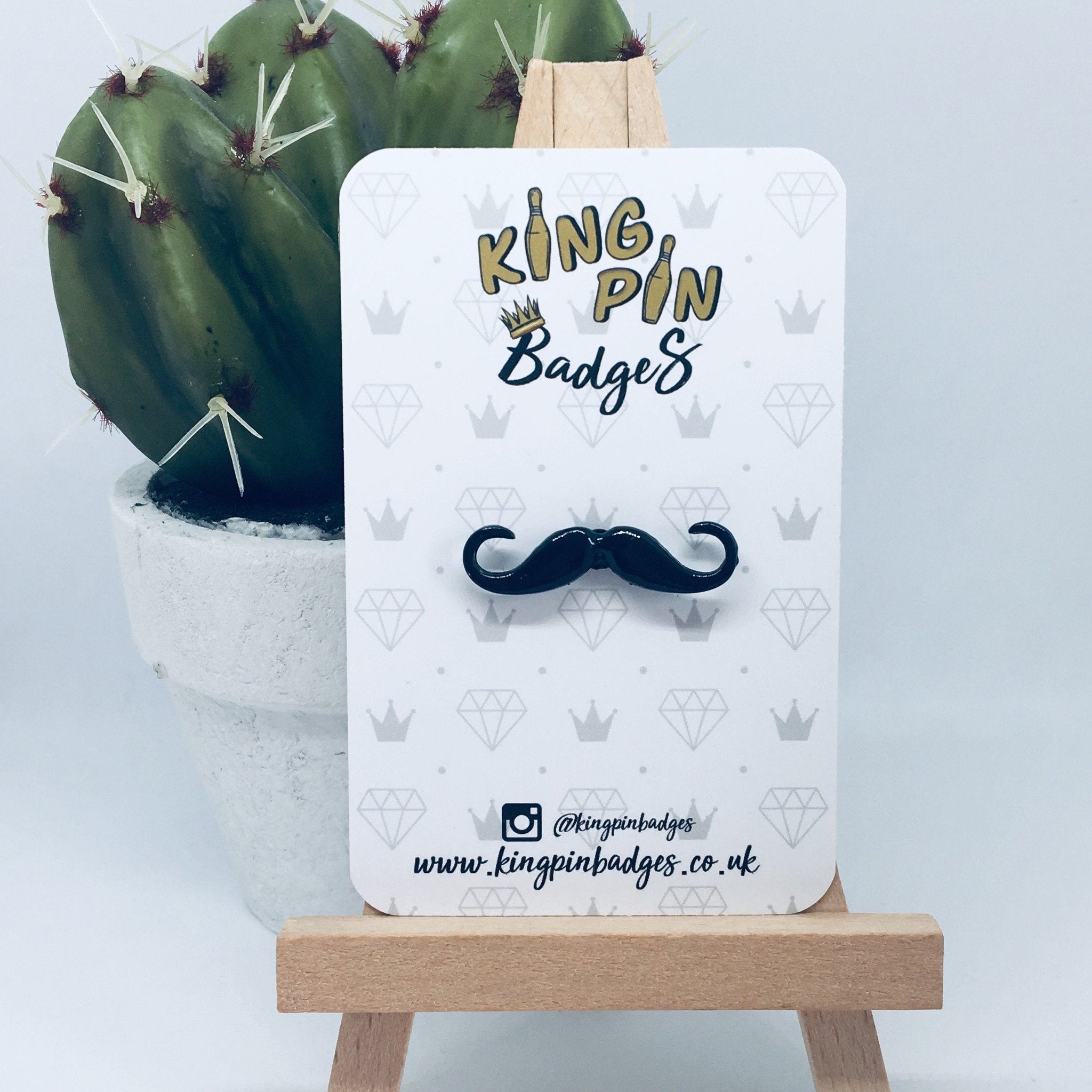 MOUSTACHE Enamel Pin Badge