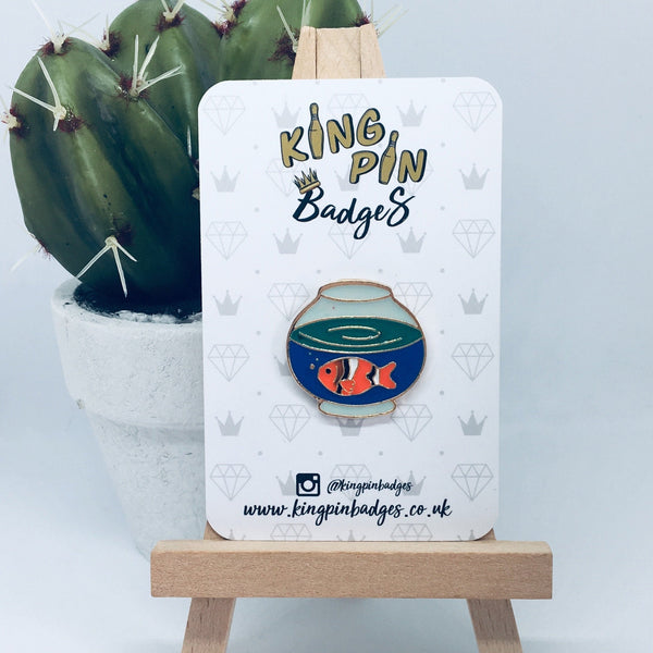 GOLDFISH BOWL Enamel Pin Badge