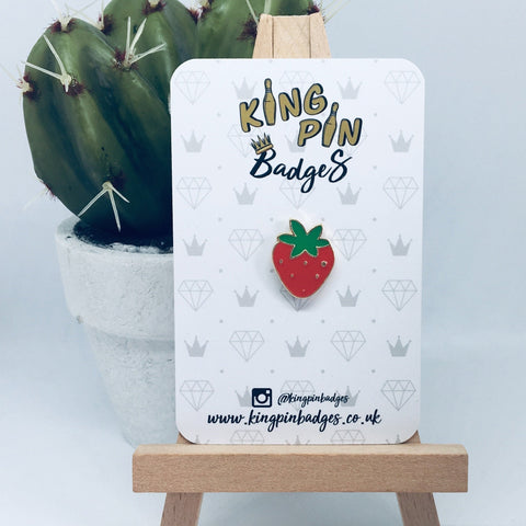 STRAWBERRY Enamel Pin Badge