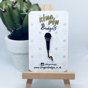 MICROPHONE Enamel Pin Badge