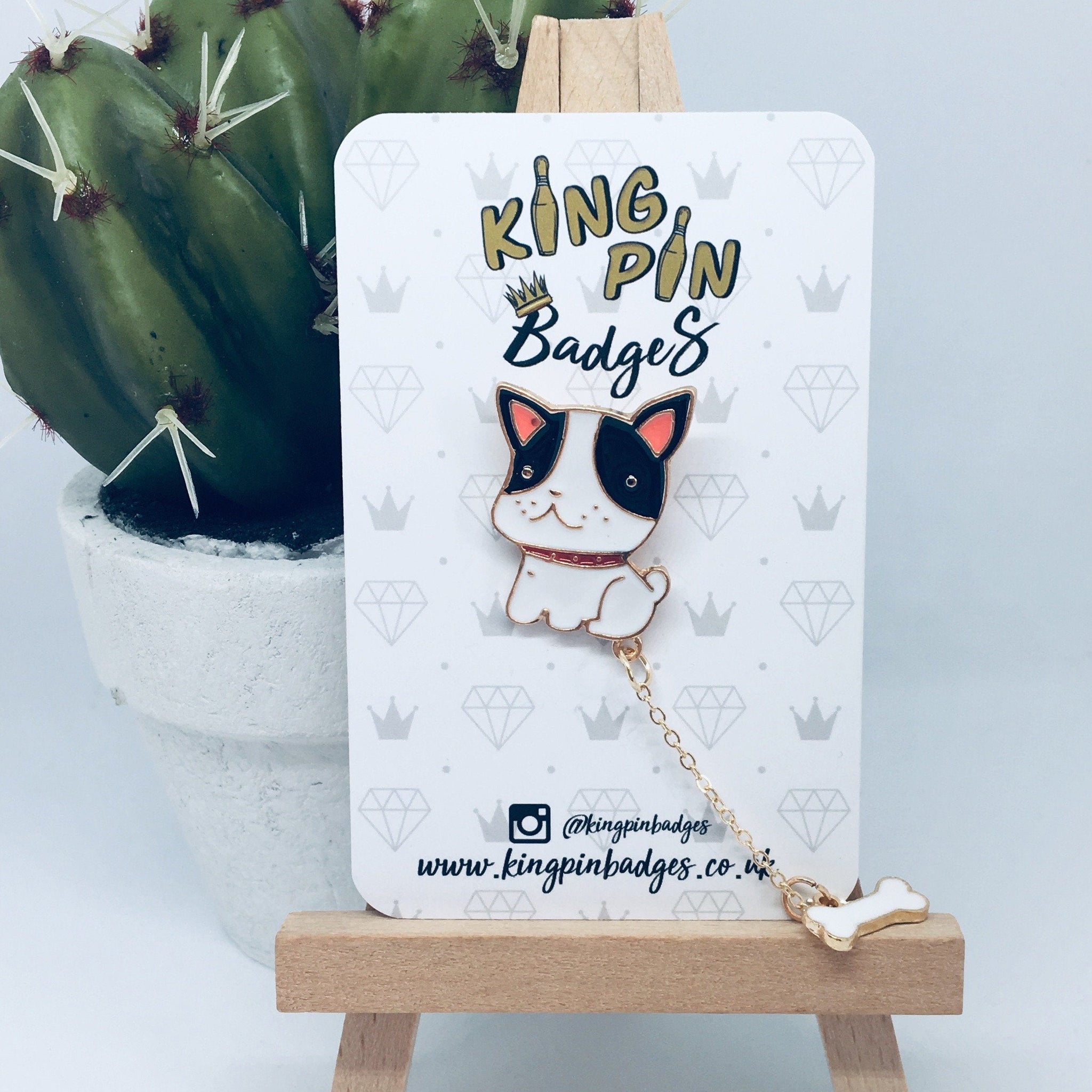 DOG & BONE Enamel Pin Badge