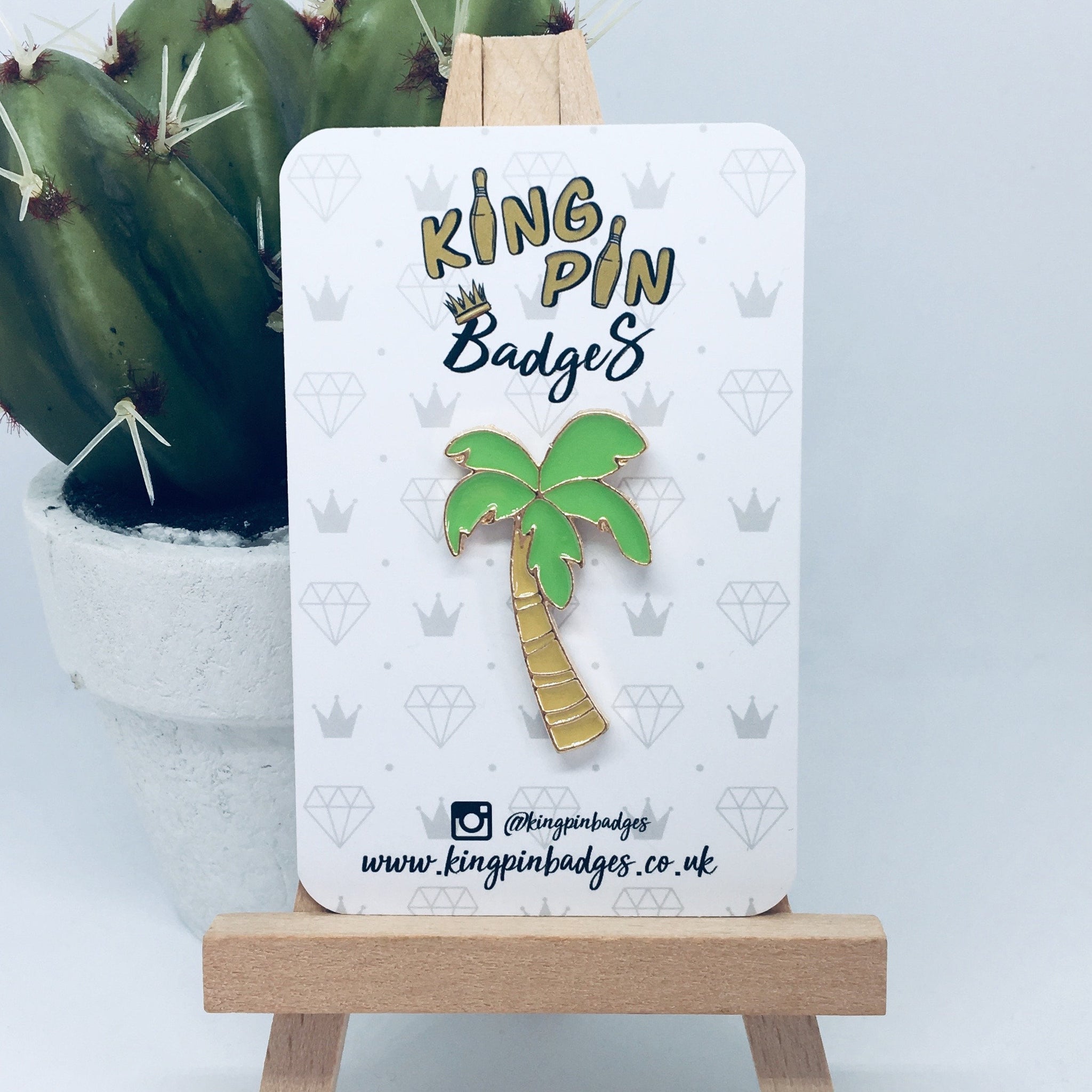 CHUNKY PALM TREE Enamel Pin Badge