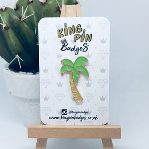 CHUNKY PALM TREE Enamel Pin Badge