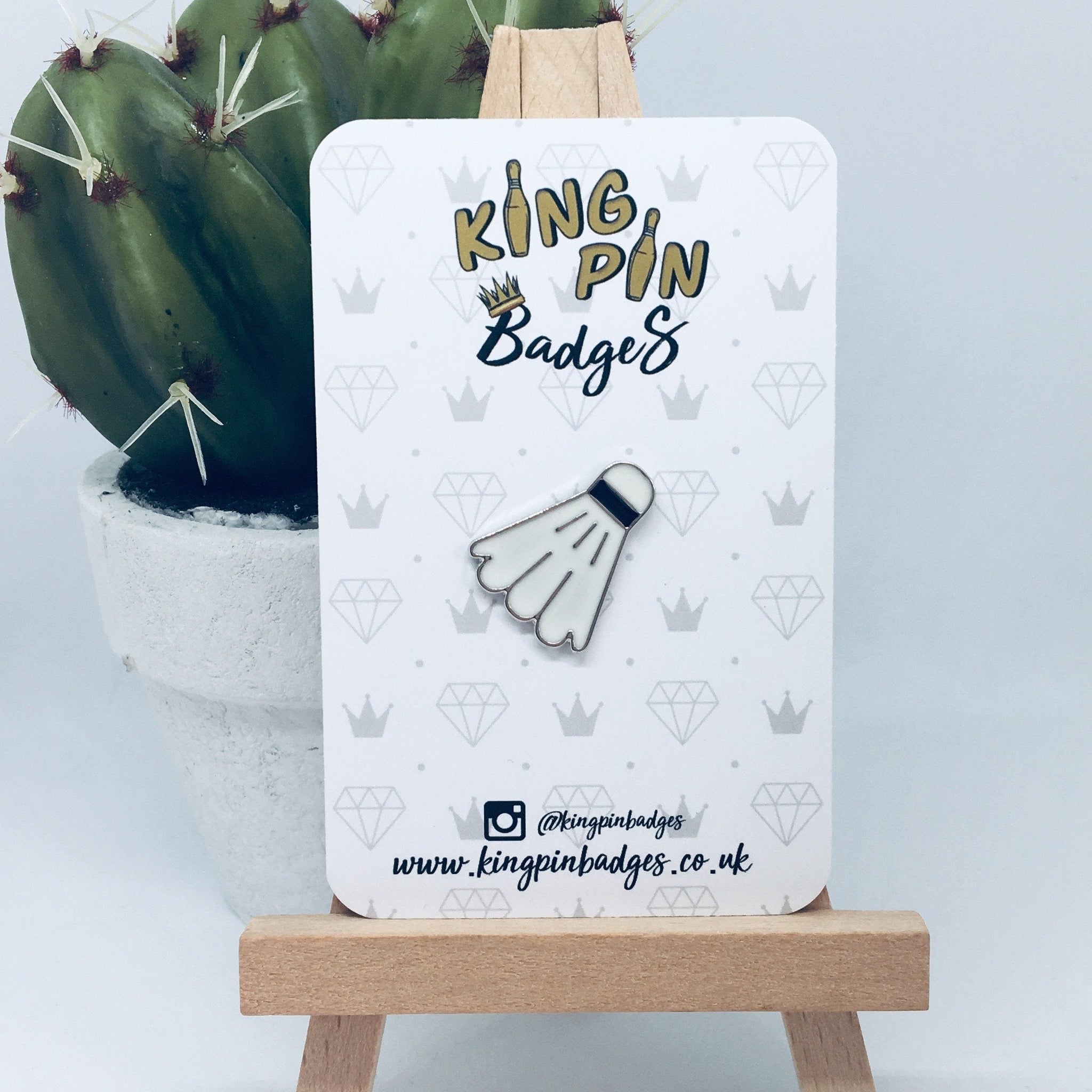 SHUTTLECOCK Enamel Pin Badge
