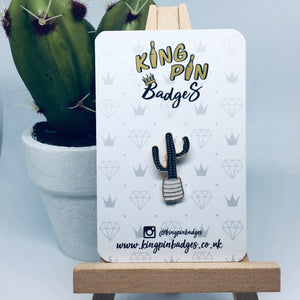 SKINNY CACTUS Enamel Pin Badge