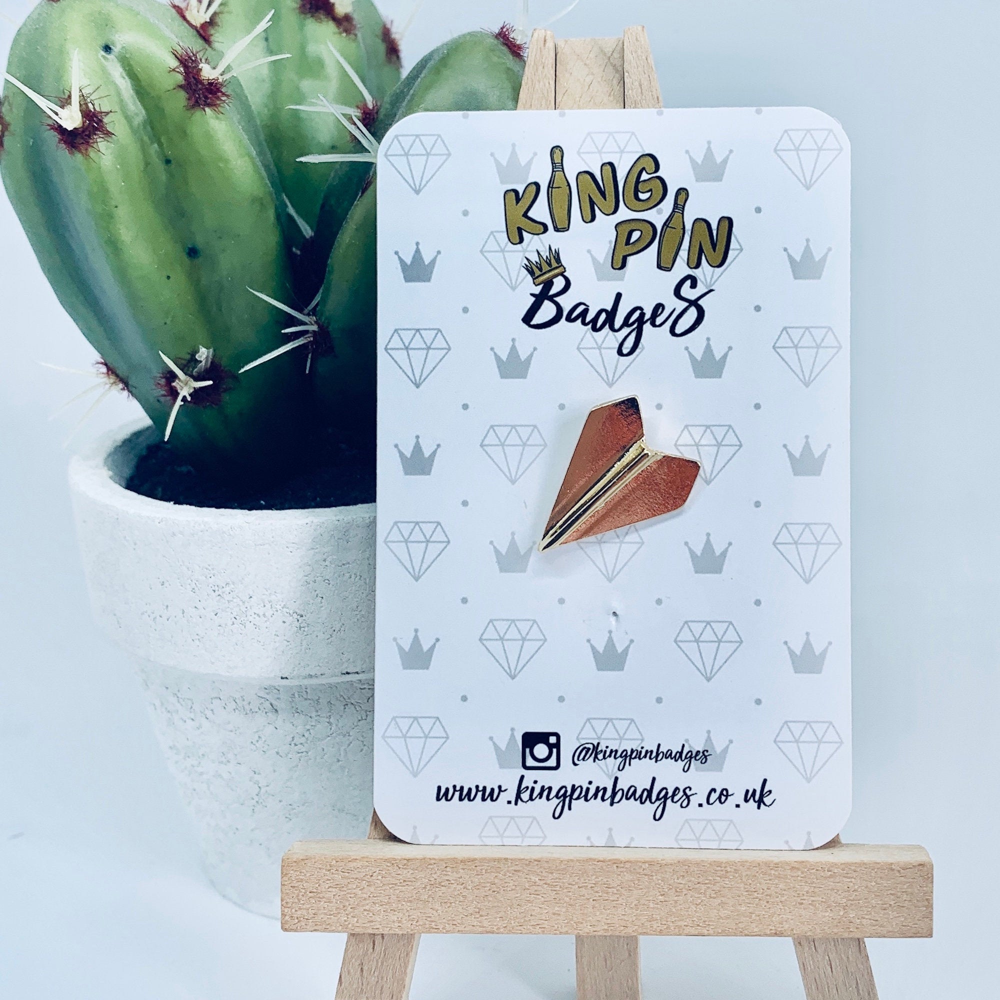 PAPER AEROPLANE Enamel Pin Badge