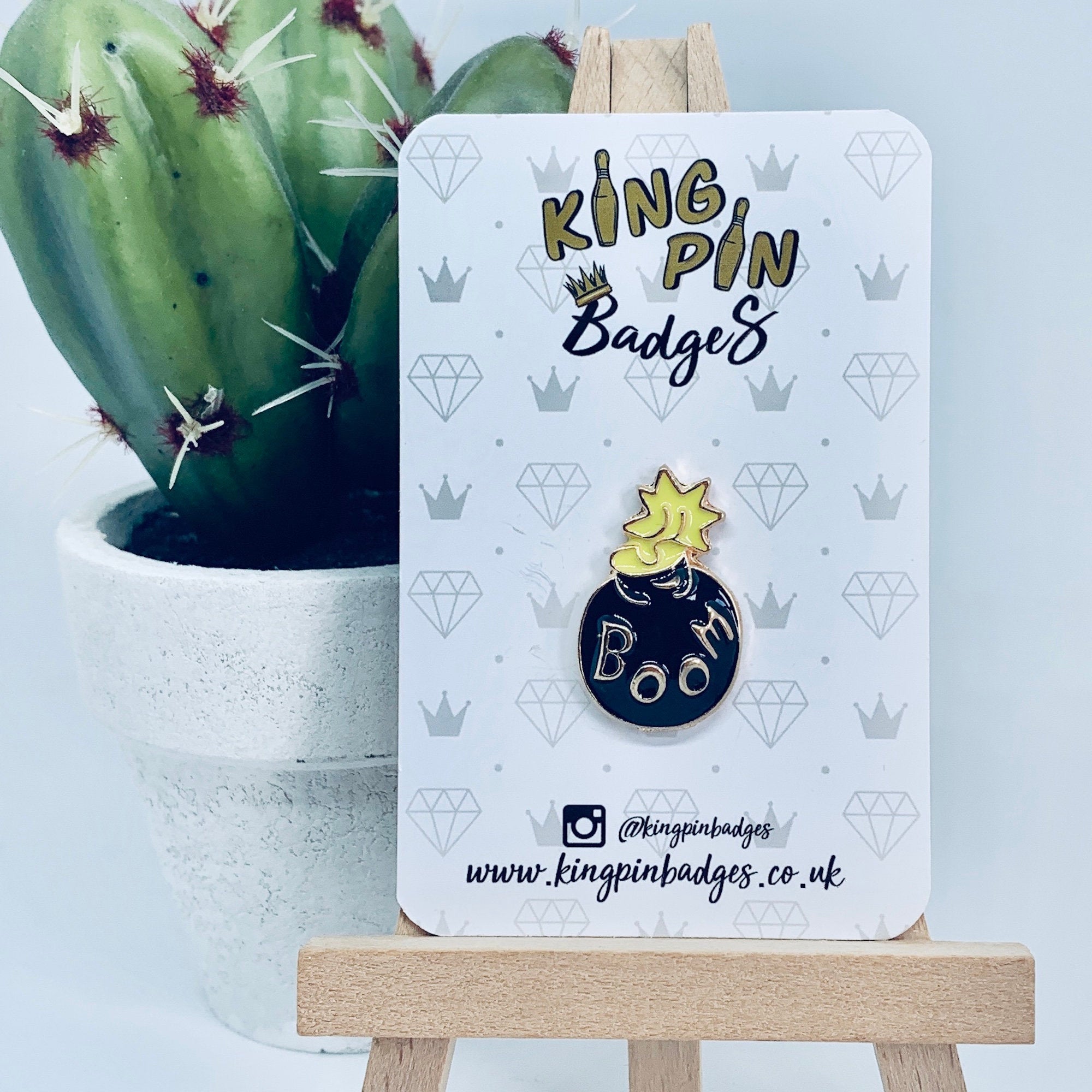 BOMB Enamel Pin Badge