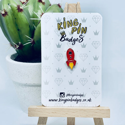 MINI ROCKET Enamel Pin Badge