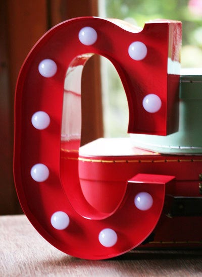 Metal C LED Letter Light