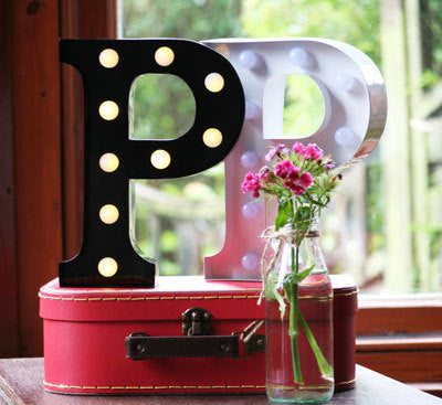 Metal P LED Letter Light