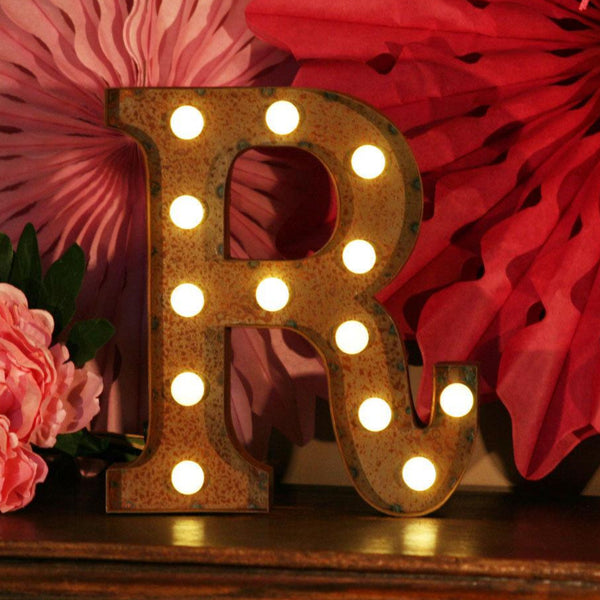 Metal R LED Letter Light