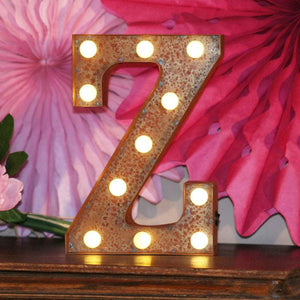 Metal Z LED Letter Light