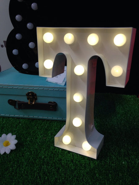 Metal T LED Letter Light