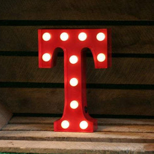 Metal T LED Letter Light