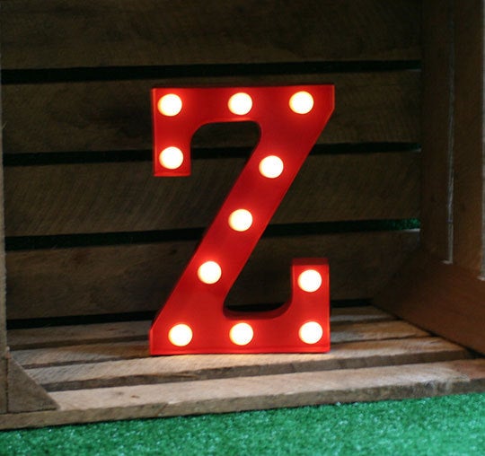 Metal Z LED Letter Light