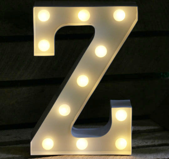 Metal Z LED Letter Light